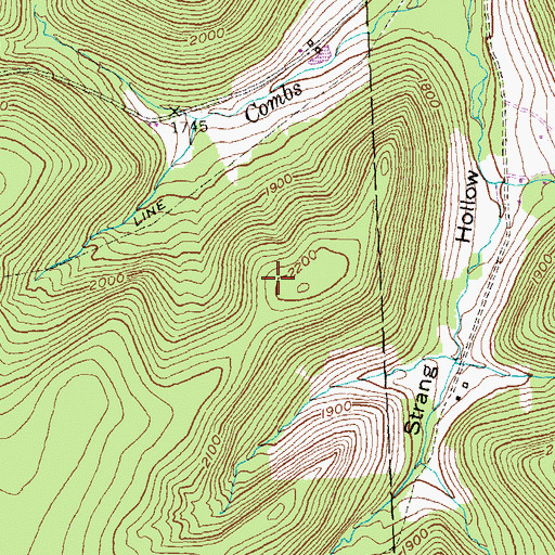 Topographic Map of Susquehanna State Forest, PA