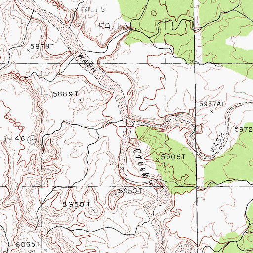 Topographic Map of Tah-aith-cheed Wash, AZ