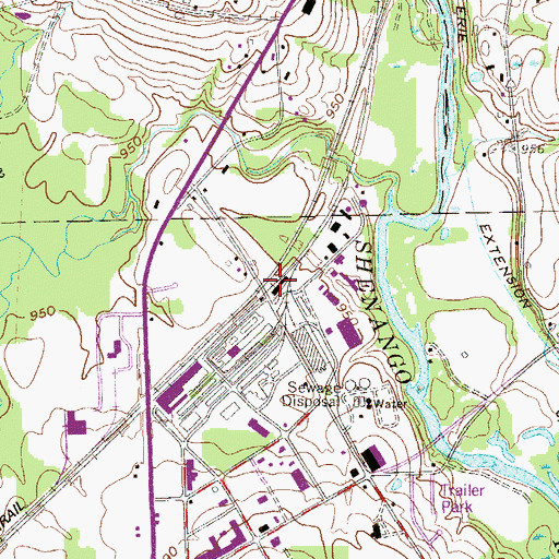 Topographic Map of Victory Station, PA