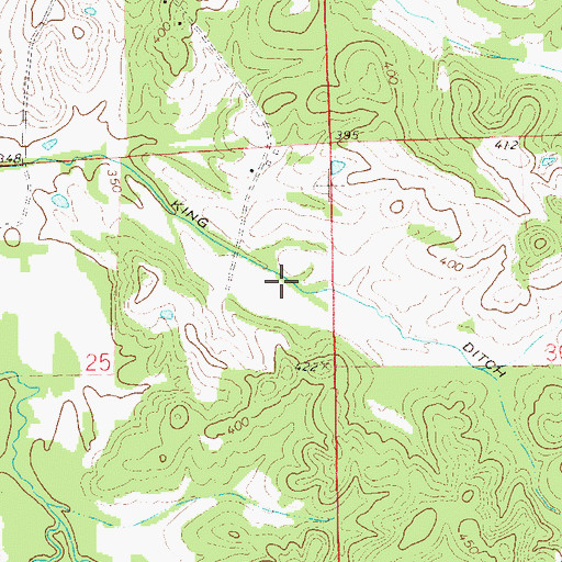 Topographic Map of King Ditch, AL