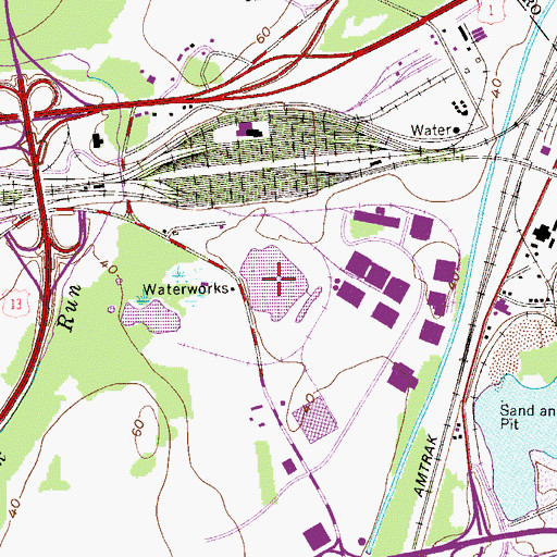 Topographic Map of Curtis Lake, PA