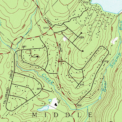Topographic Map of Wilderness Acres, PA