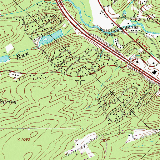 Topographic Map of Barton Glen, PA