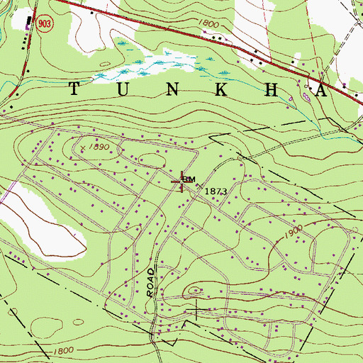 Topographic Map of Briar Crest Woods, PA
