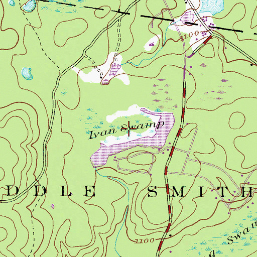 Topographic Map of Otter Lake, PA