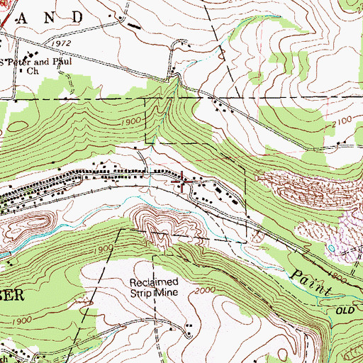 Topographic Map of Eureka 36 Mine Station, PA