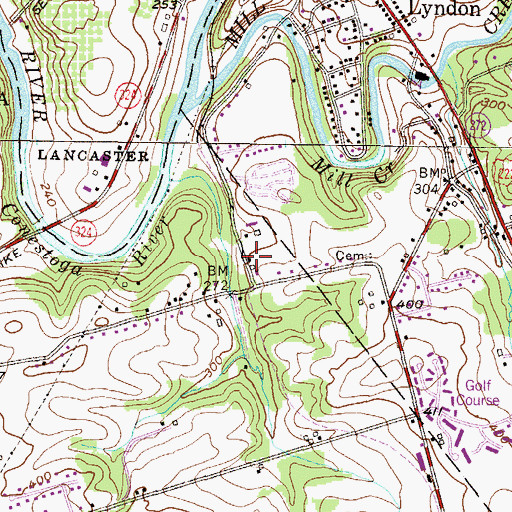 Topographic Map of Mellinger Station, PA