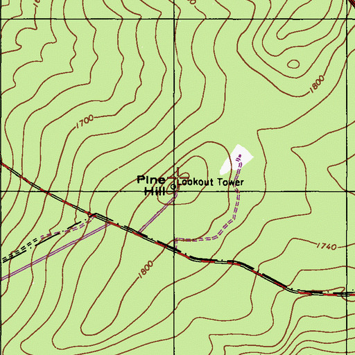 Topographic Map of Stony Point Tower, PA