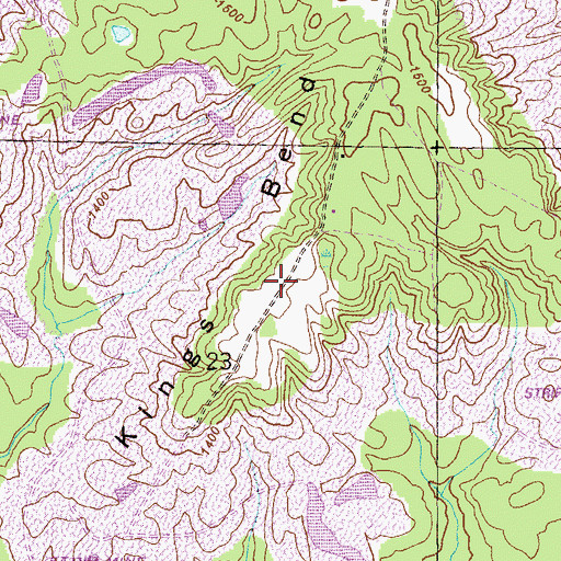 Topographic Map of Kings Bend, AL