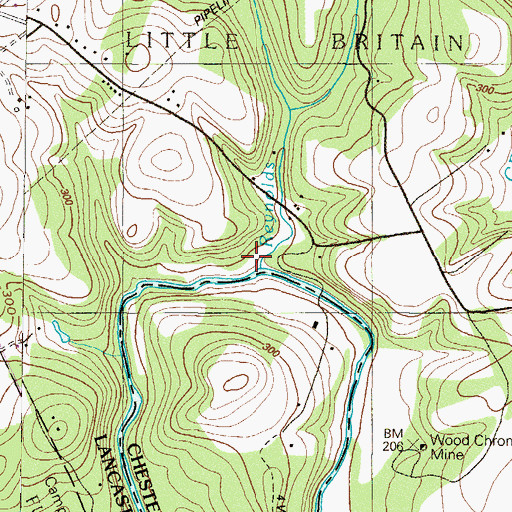 Topographic Map of Reynolds Run, PA