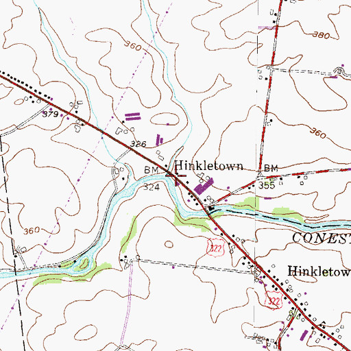 Topographic Map of Gensemer Run, PA