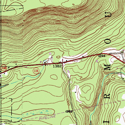 Topographic Map of Ripple, PA
