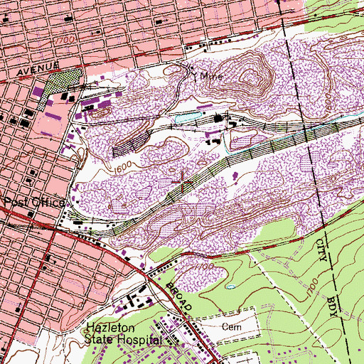 Topographic Map of Lion Fine Coal Plant Station, PA