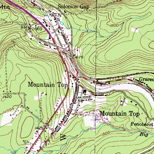 Topographic Map of Fairview, PA