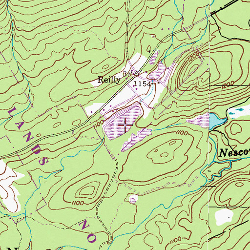 Topographic Map of Lake Francis, PA