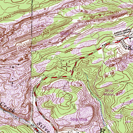 Topographic Map of Tucker Hill, PA
