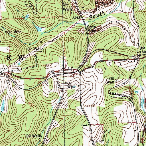Topographic Map of Liggett Station, PA