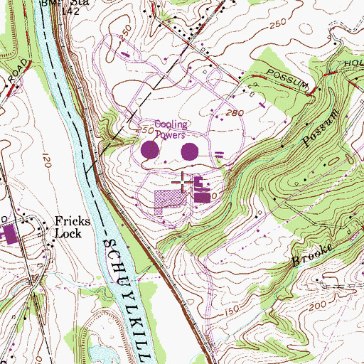 Topographic Map of Limerick Nuclear Power Plant, PA