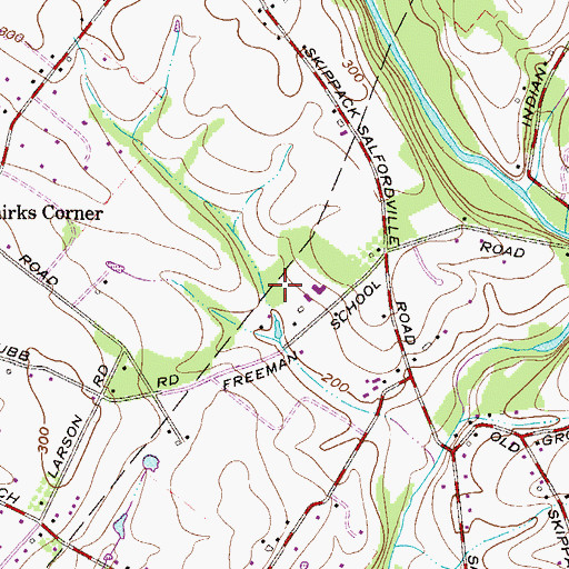 Topographic Map of New Life Boys Ranch, PA