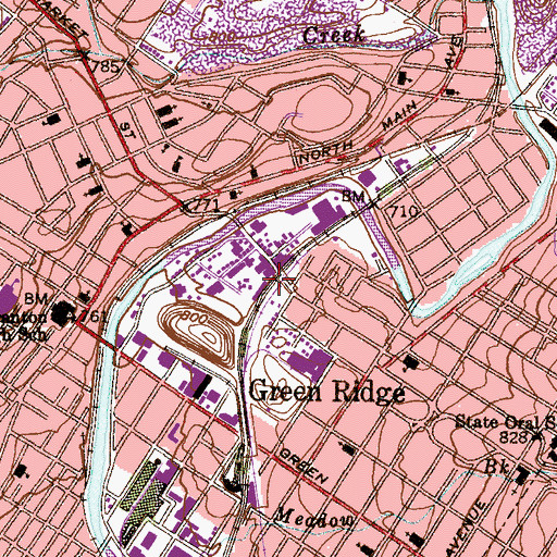 Topographic Map of Providence Station, PA