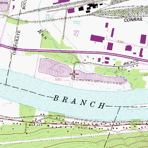 Topographic Map of Susquehanna State Park, PA