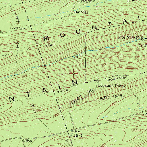 Topographic Map of Tall Timber Natural Area, PA