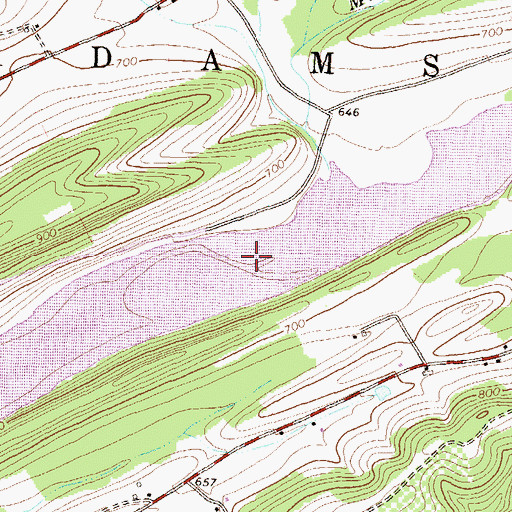 Topographic Map of Walker Lake, PA