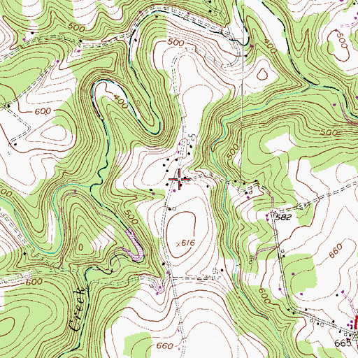 Topographic Map of Richmond, PA