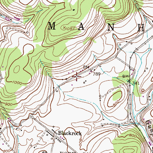 Topographic Map of Intersection, PA