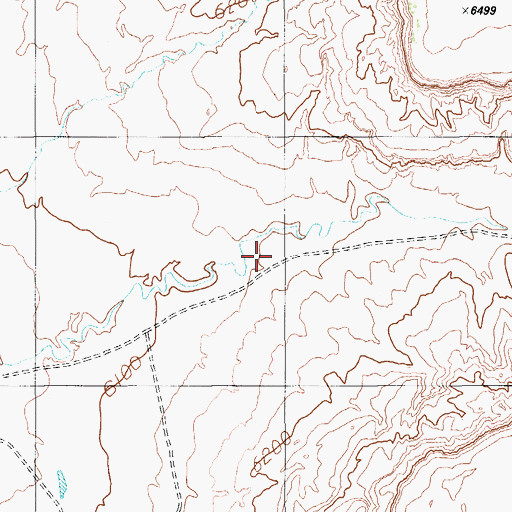 Topographic Map of Talahogan Canyon, AZ