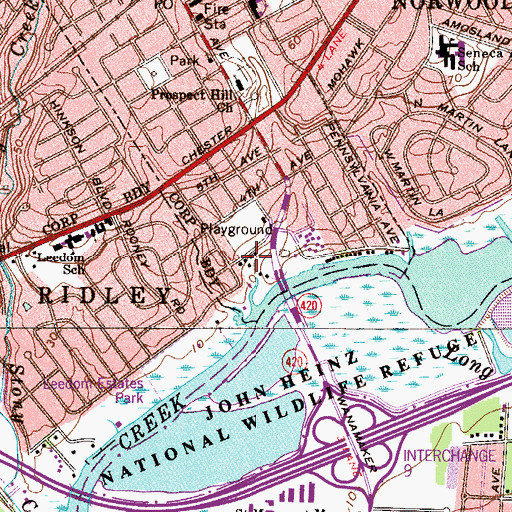 Topographic Map of Marton Homestead, PA