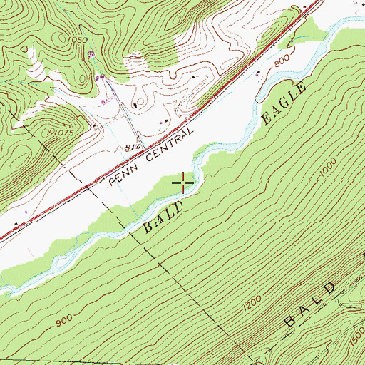 Topographic Map of Eagle Ridge Gliderport, PA