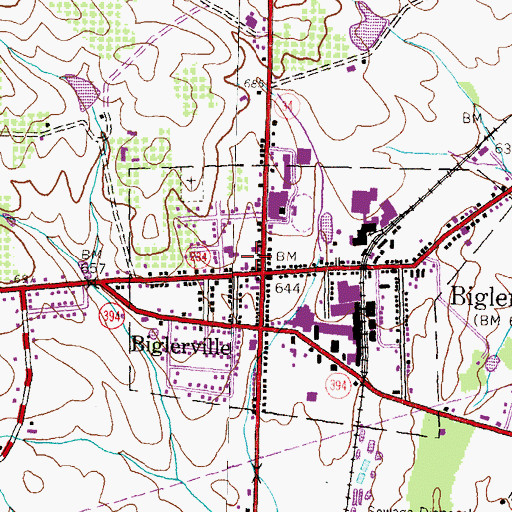 Topographic Map of Fruit Research Labratory of Penn State, PA