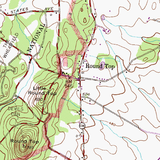 Topographic Map of Sedgwick, PA