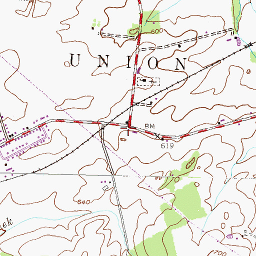 Topographic Map of Lefevre, PA