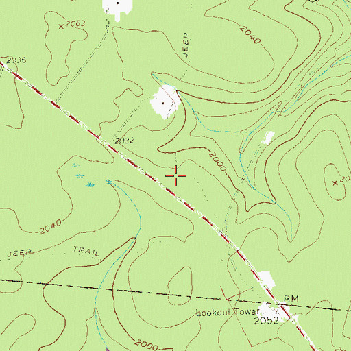 Topographic Map of Wykoff Run State Forest Natural Area, PA