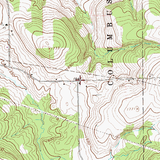Topographic Map of Jacob Kerinsky Corners, PA