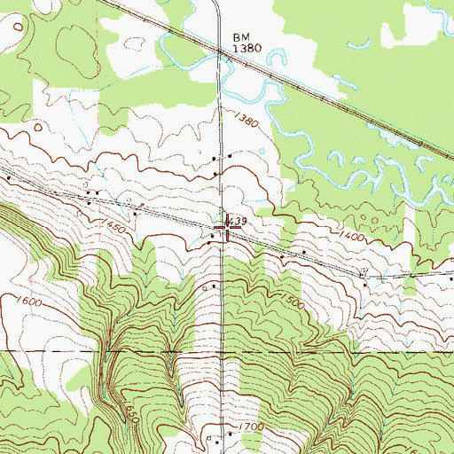 Topographic Map of Sample Corners, PA