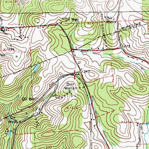 Topographic Map of Troutman Station (historical), PA