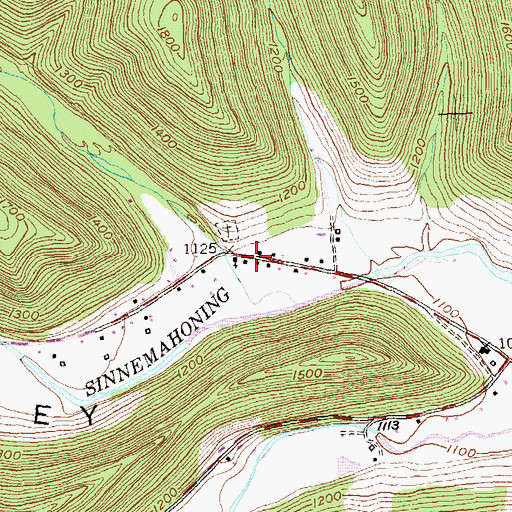 Topographic Map of Lawn View, PA