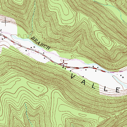 Topographic Map of Rich Valley, PA