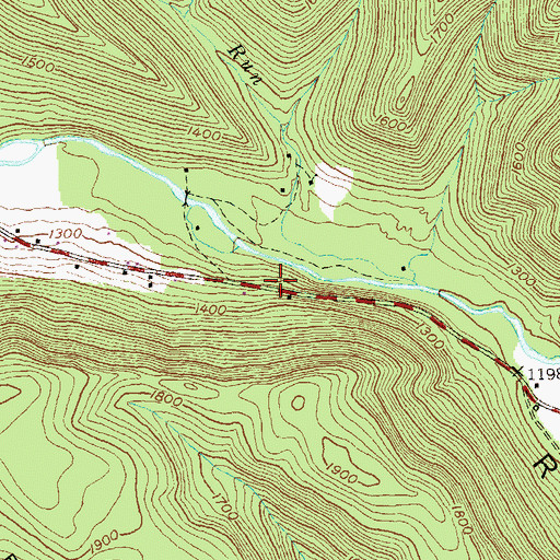 Topographic Map of Lewis Run, PA