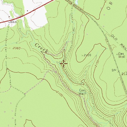 Topographic Map of Little Black Brook, PA