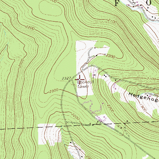 Topographic Map of Beacon Hill Lookout Tower, PA