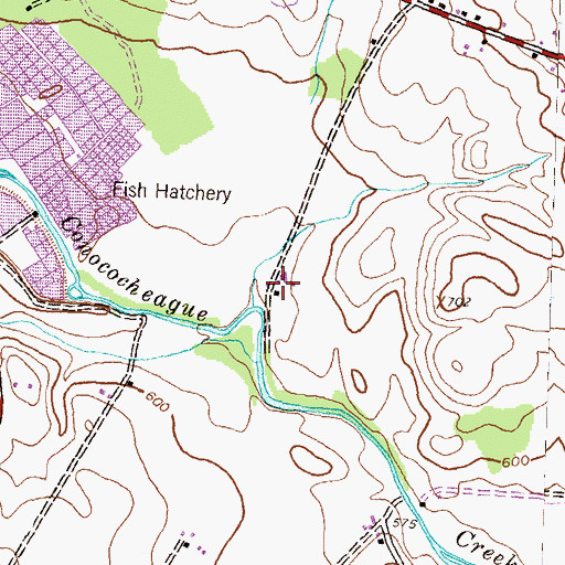 Topographic Map of Fort Louden Historical Property, PA