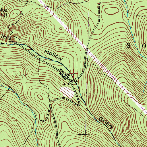 Topographic Map of Camp Legion Environmental Center, PA