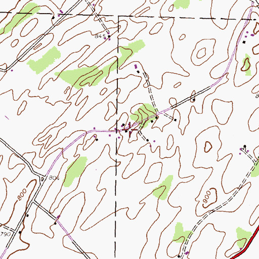 Topographic Map of Zentmyer, PA