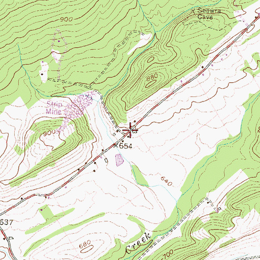 Topographic Map of Decatur, PA