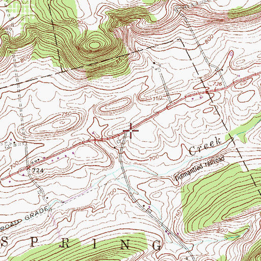 Topographic Map of Dunn, PA