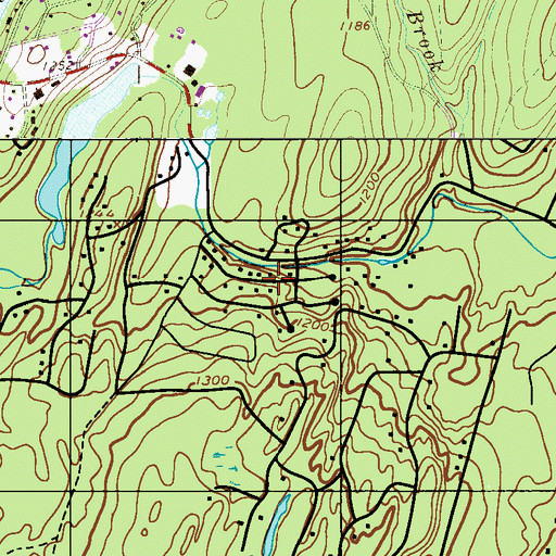 Topographic Map of Pocono Mountain Lake Resort, PA